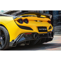 Carbon Fiber Rear Diffuser for Ferrari F8 Tributo Spider - Bull Boost Performance