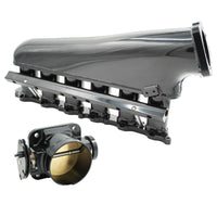 2JZ GTE Billet Intake Manifold Fuel Rail Throttle Body 90mm TB Supra 2J Swap 2JZ - Bull Boost Performance