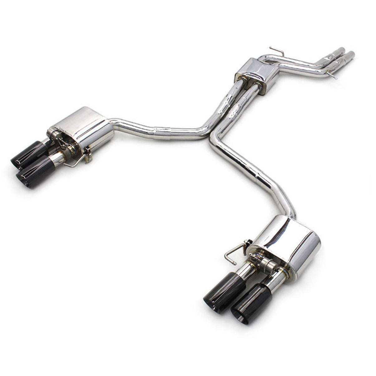 Stainless Valved Catback Exhaust System for Audi B9 S4 S5 - Bull Boost Performance