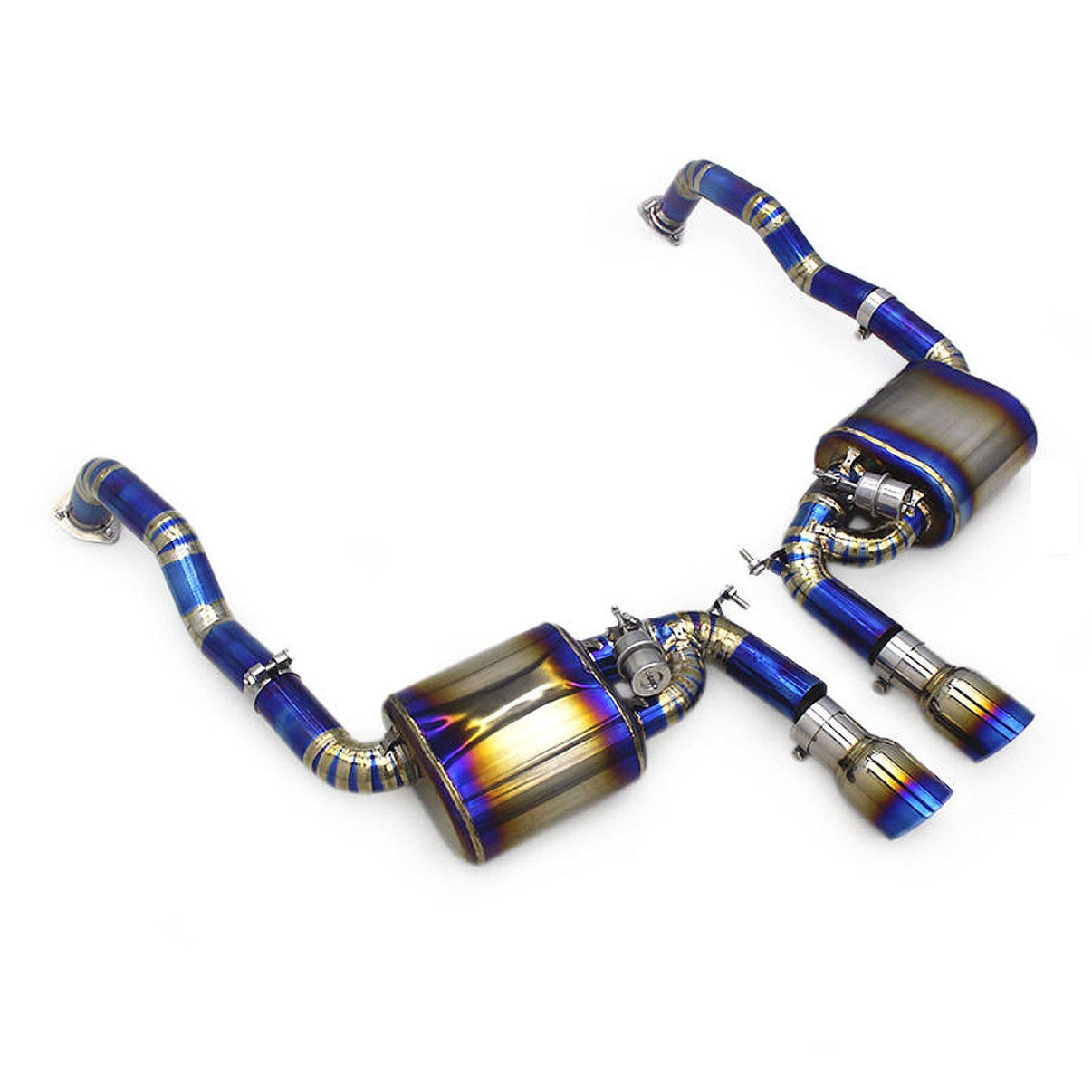 Titanium Valved Catback Exhaust for Porsche Boxster S Cayman S 987.2 2.7L - Bull Boost Performance