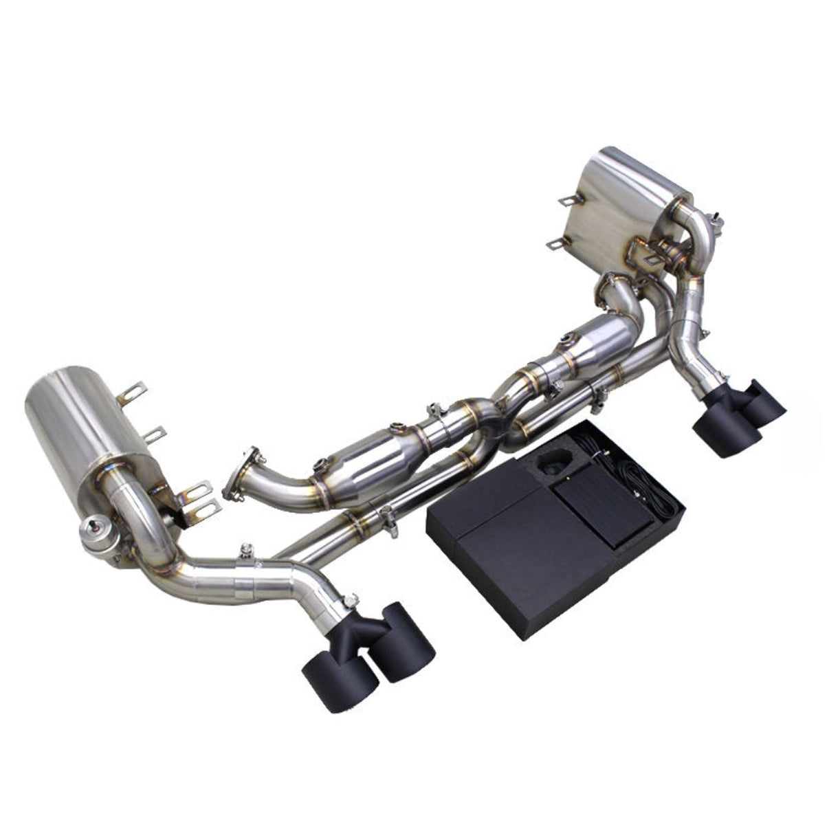 304ss Valved Catback Exhaust for Porsche 911 997.1 997.2 Carrera 4S - Bull Boost Performance