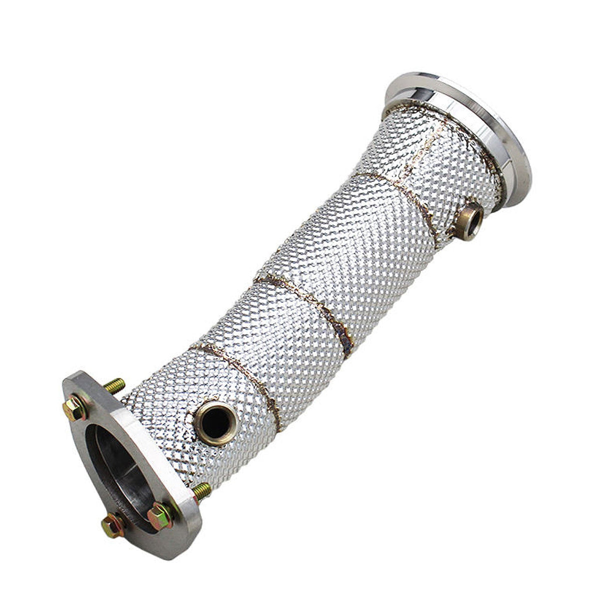 Single Catless High Flow Stainless Exhaust Downpipe for A4 A5 Q5 B9.5 2.0T - Bull Boost Performance