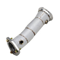Single Catless High Flow Stainless Exhaust Downpipe for A4 A5 Q5 B9.5 2.0T - Bull Boost Performance