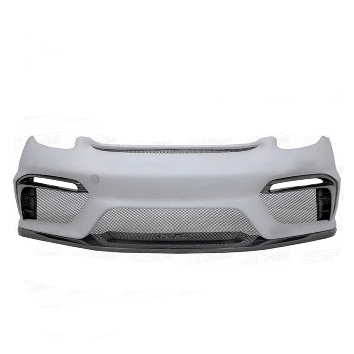 GT4 Style Half Carbon Fiber Front Bumper for Porsche Cayman 981 13-15 - Bull Boost Performance