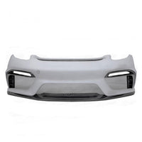 GT4 Style Half Carbon Fiber Front Bumper for Porsche Cayman 981 13-15 - Bull Boost Performance