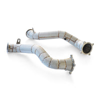 Catless Hi Flow Heat Shield Downpipes For McLaren 720s 4.0T - Bull Boost Performance