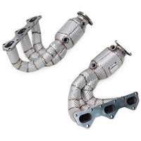 Catted Exhaust Manifold for Porsche Boxster Cayman 718 Spyder GTS GT4 - Bull Boost Performance
