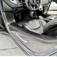 Dry Carbon Fiber Door Sill Covers for McLaren 540 570S 570GT 600LT - Bull Boost Performance