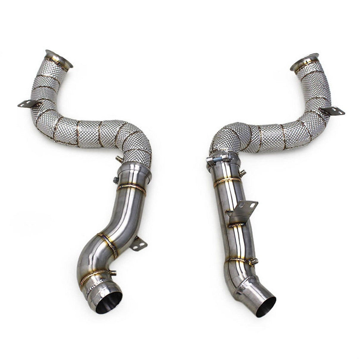 High Flow Race Stainless Downpipe for Mercedes Benz GLE63 AMG 4.0TT W166 W167 - Bull Boost Performance