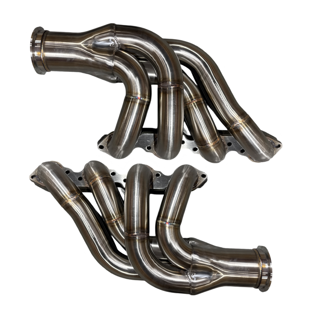 Big Block For Chevy BBC Twin Turbo Stainless Headers 427 454 396 502 572 - Bull Boost Performance