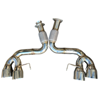 Exhaust for Chevrolet Corvette C8 2020+ Polish Tips 6.2L V8 3" Catback Exhaust - Bull Boost Performance
