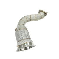 High Flow Catted 304 Stainless Exhaust Downpipe for Audi Q8 3.0T - Bull Boost Performance