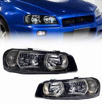 LED Headlights for Nissan Skyline R34 GTR GTT BNR34 ENR34 ER34 HR34 - Bull Boost Performance