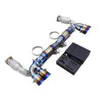 Titanium Exhaust System 200 Cell Downpipe for Porsche 911 997.1 Turbo 3.6T 2004–2007 - Bull Boost Performance