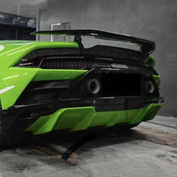Tecnica Style Carbon Fiber Rear Spoiler Wing Base for Lamborghini Huracan EVO LP610 LP580 - Bull Boost Performance