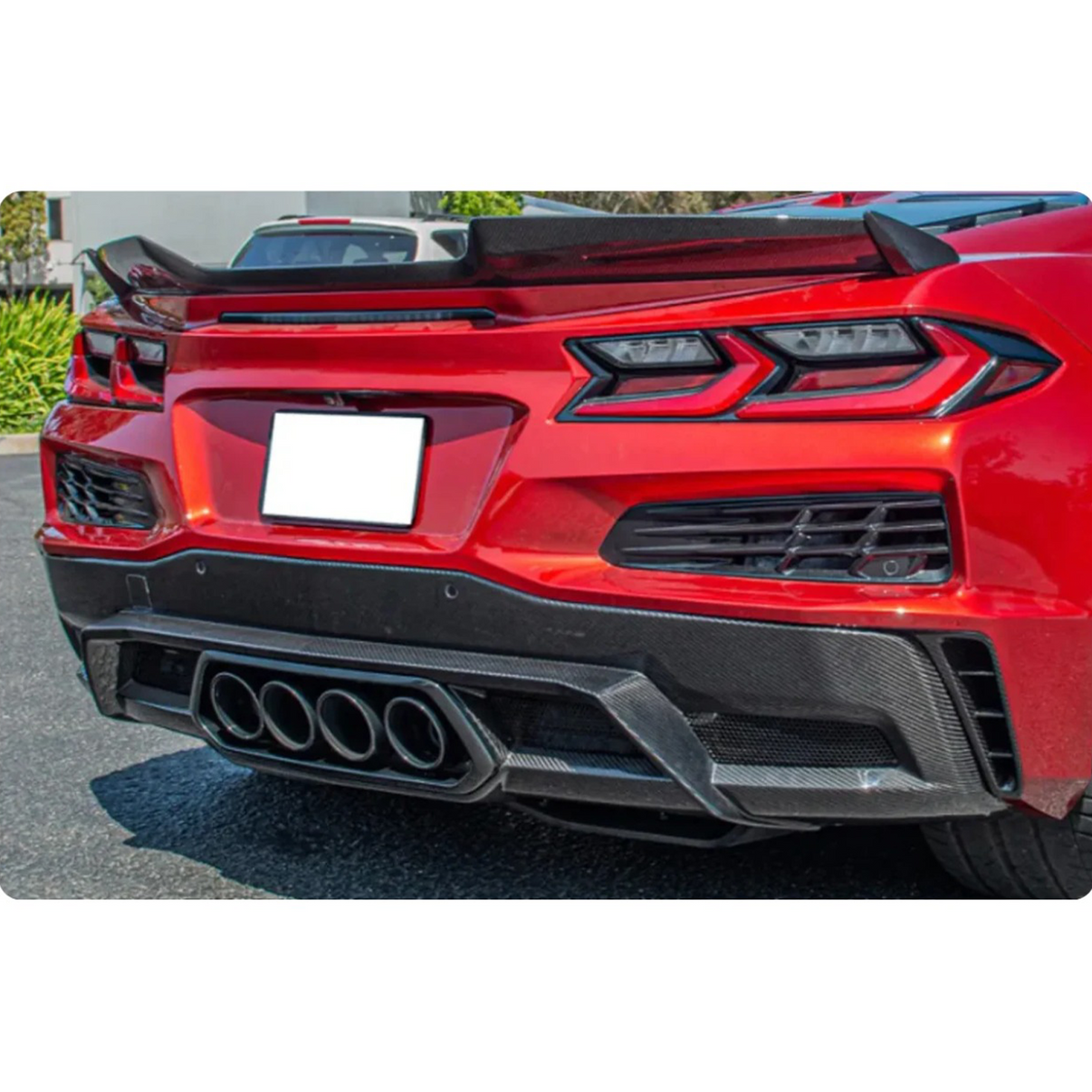 OE Style Dry Carbon Fiber Rear Bumper Diffuser for Chevrolet Corvette C8 Z06 E-Ray - Bull Boost Performance