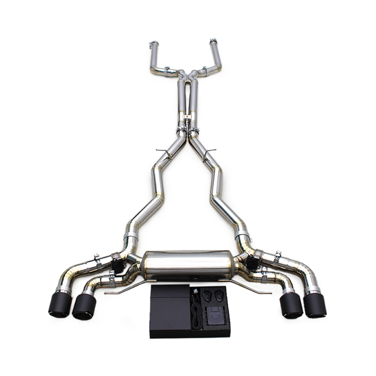 Titanium Valved Catback Exhaust System for BMW M5 F90 4.4T - Bull Boost Performance