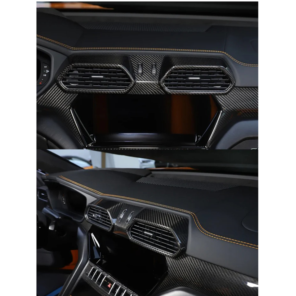 Dry Carbon Fiber AC Air Outlet Vent Cover for Lamborghini Urus - Bull Boost Performance