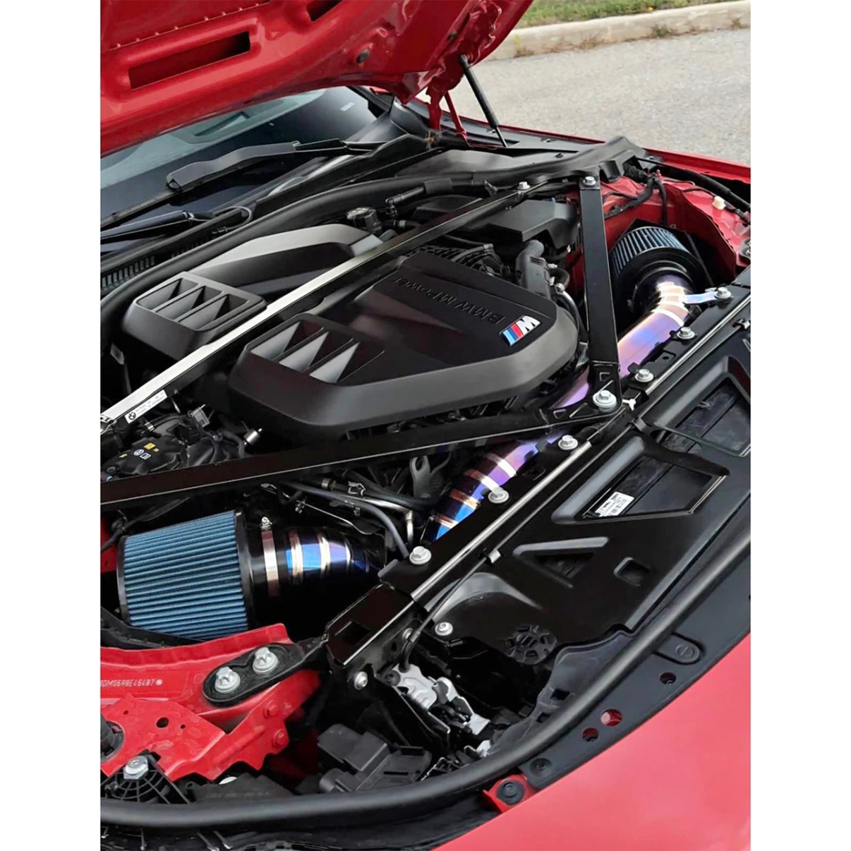 Titanium Cold Air Intake for BMW G80 G82 M3 M4 G87 M2 S58 Engine - Bull Boost Performance