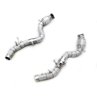 High‑Flow Downpipe with Heat Shield for Mercedes‑Benz E63 / E63S AMG W213 4.0TT - Bull Boost Performance