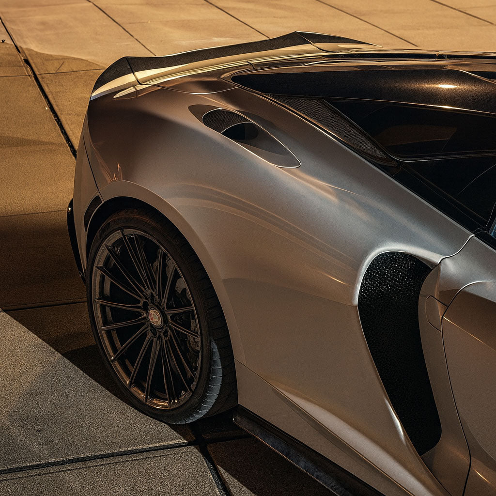 N Style Dry Carbon Fiber Side Air Intake Vent Covers for McLaren GT - Bull Boost Performance