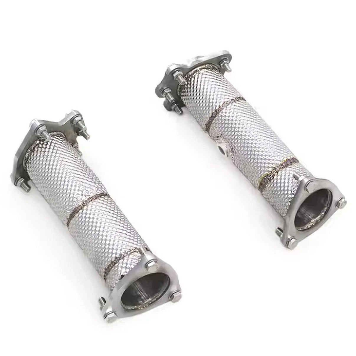 High Flow Catless Downpipes for Chevrolet Corvette C8 6.2L - Bull Boost Performance