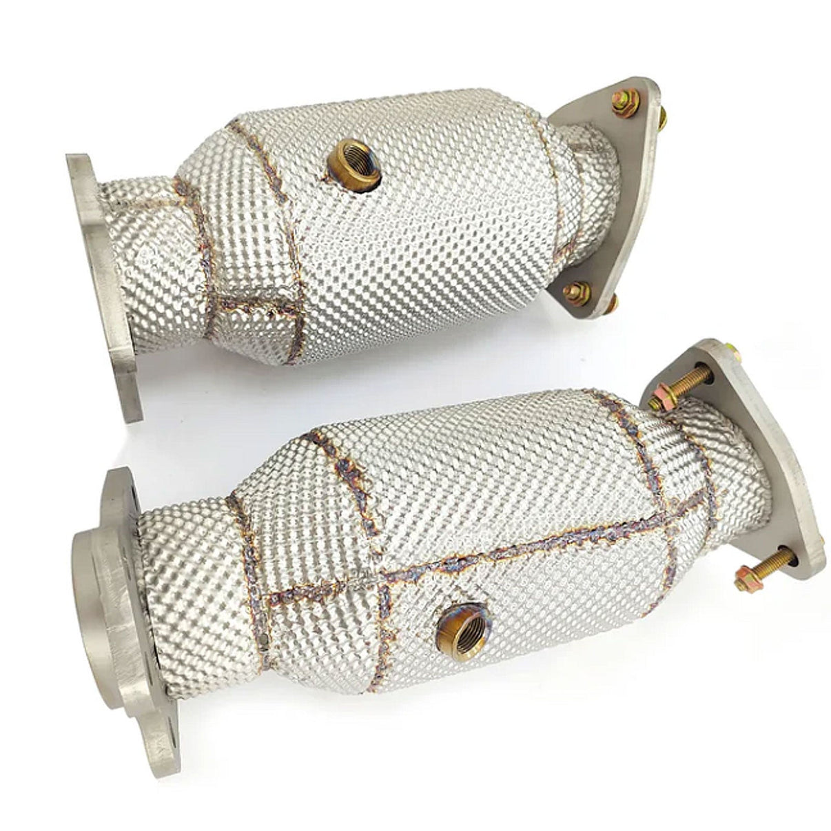High Flow Catted Downpipes for Chevrolet Corvette C8 6.2L V8 - Bull Boost Performance