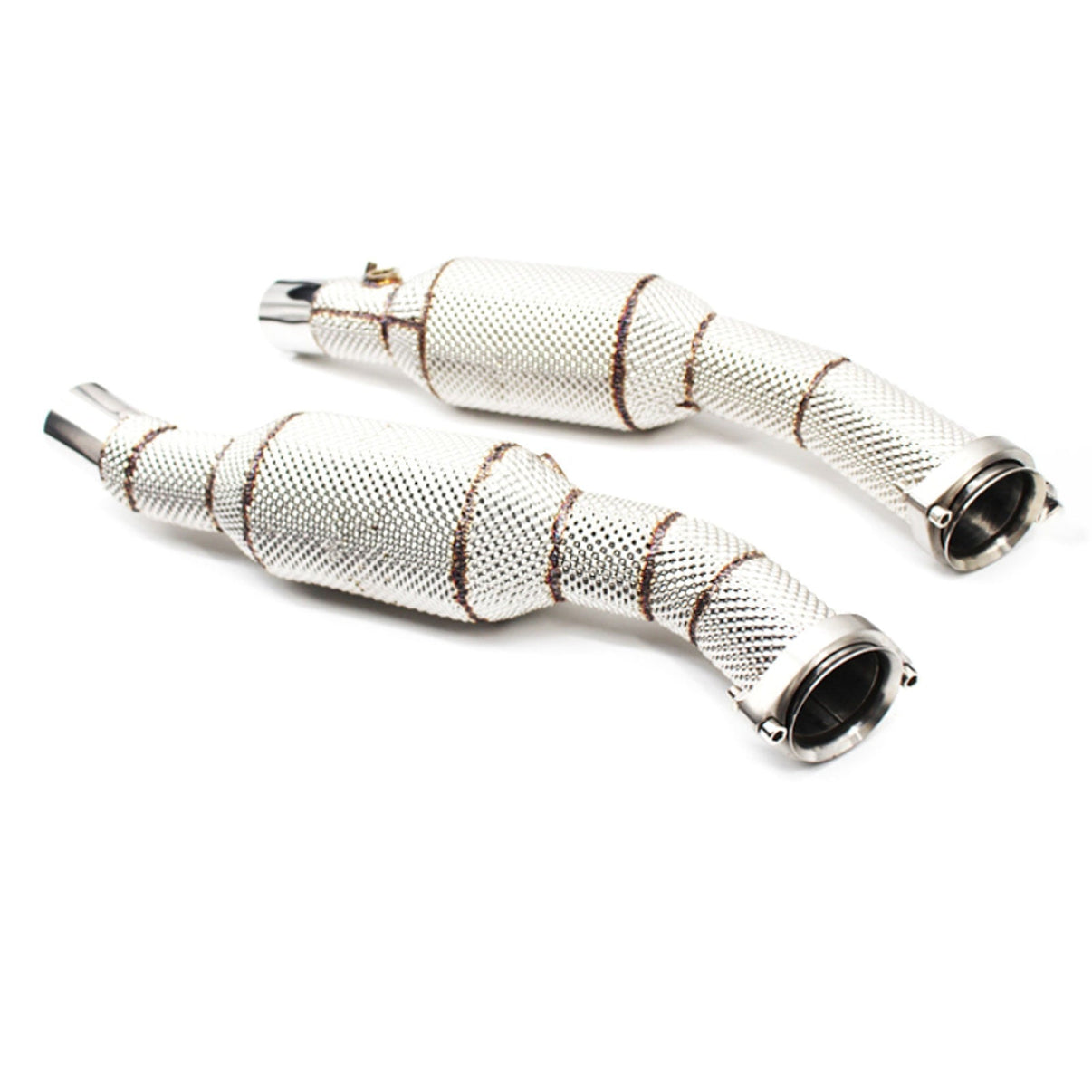 Hi Flow Catted Exhaust Down Pipes for Ferrari Modena 360 Spider 3.6L - Bull Boost Performance
