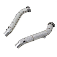 304 Stainless Performance Race Down Pipes for Ferrari Modena 360 Spider 3.6L - Bull Boost Performance