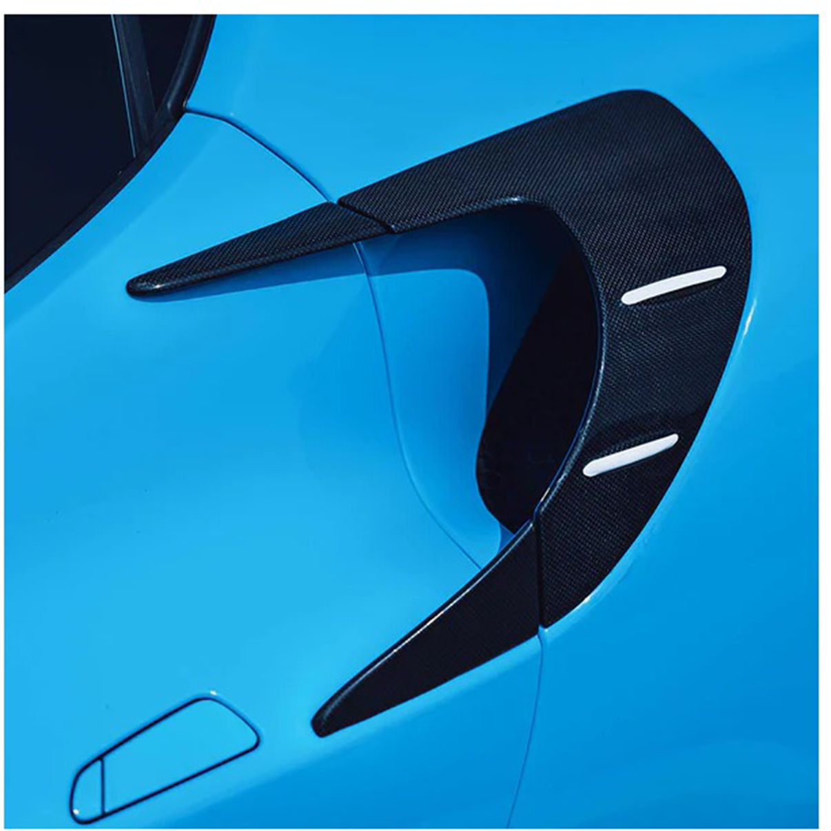 Dry Carbon Fiber Rear Fender Vent for Ferrari 296 GTB - Bull Boost Performance