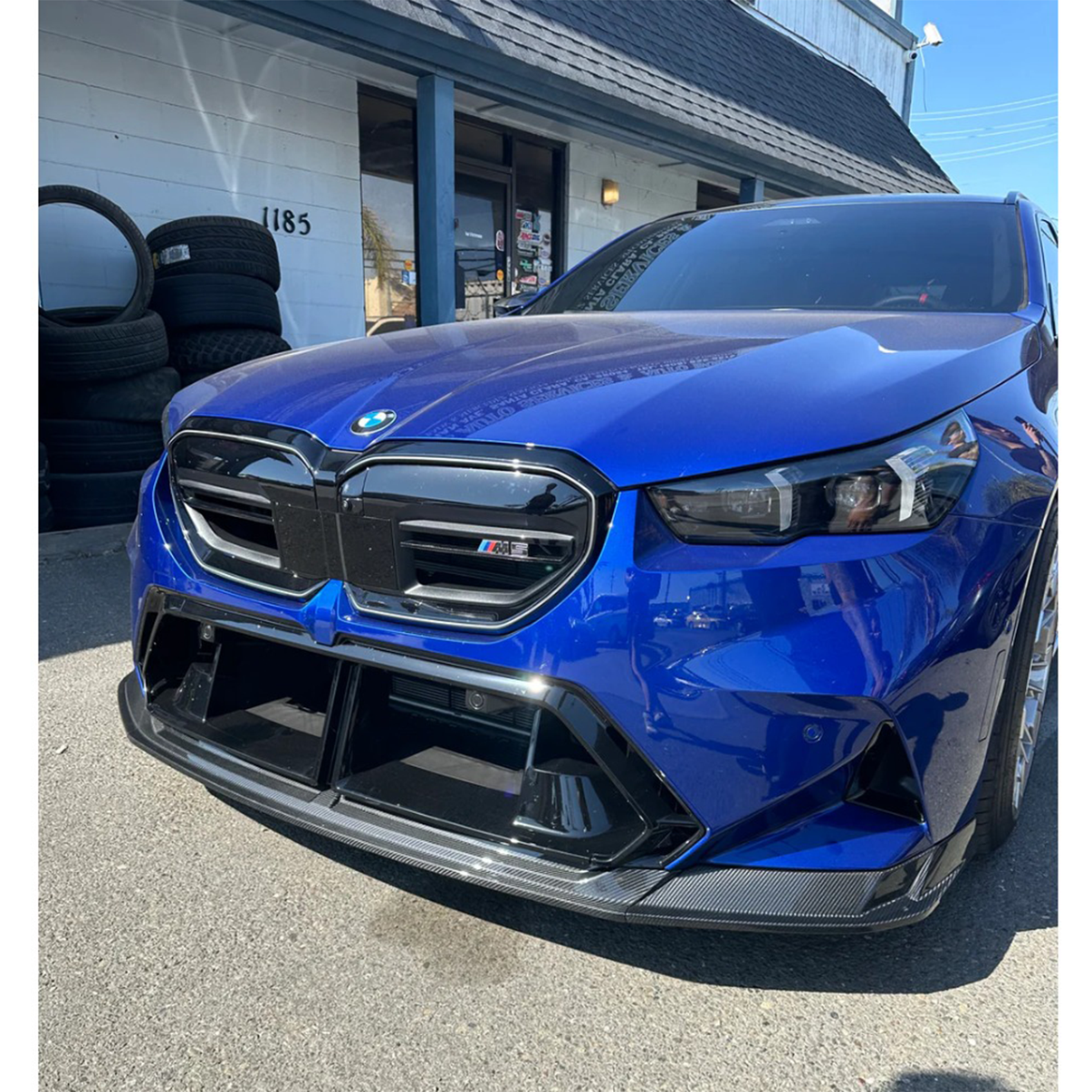 Carbon Fiber M Style Front Splitter Lip for BMW G90 G99 M5 - Bull Boost Performance