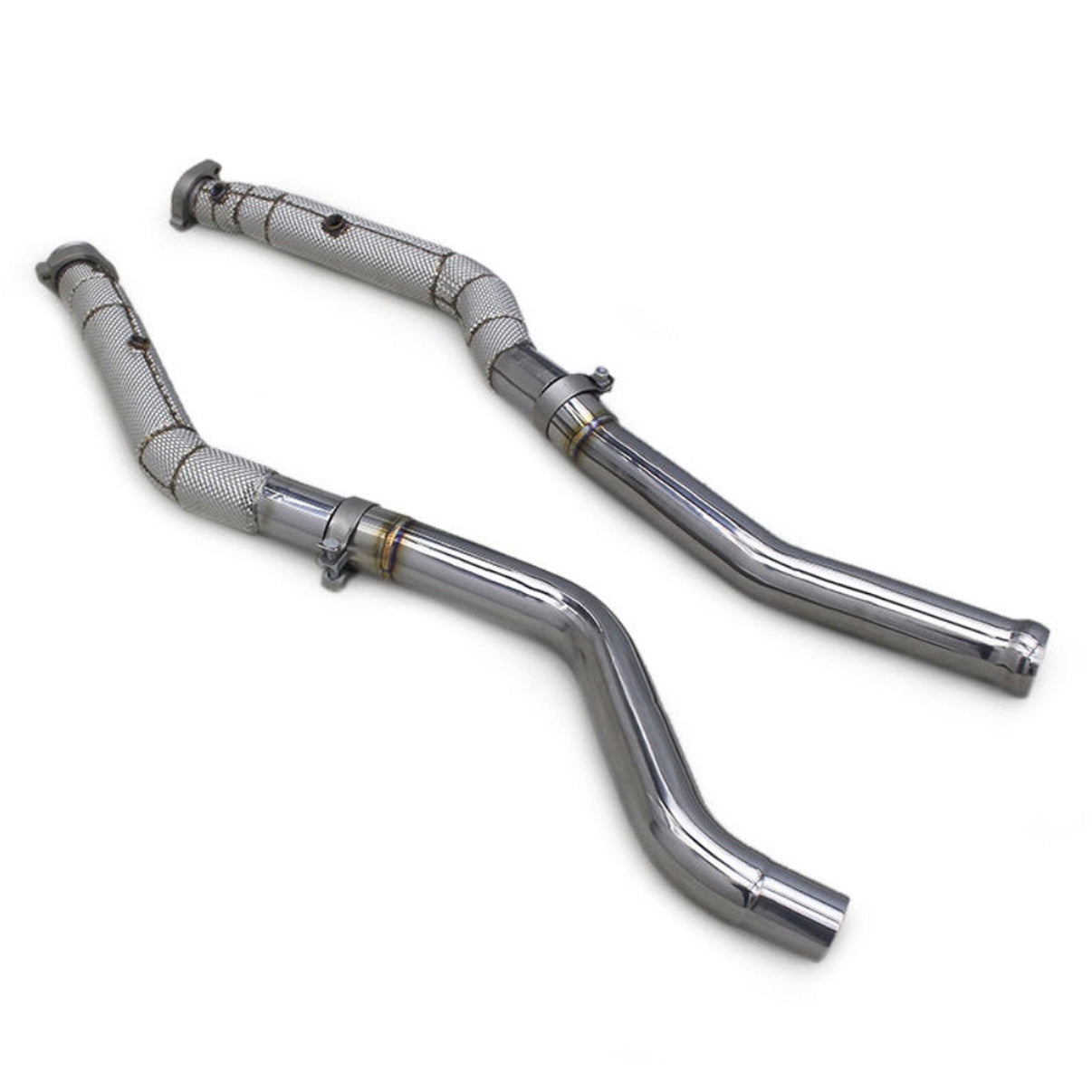 Catless Race Stainless Downpipe for Mercedes Benz AMG GT63 W463 5.5T - Bull Boost Performance