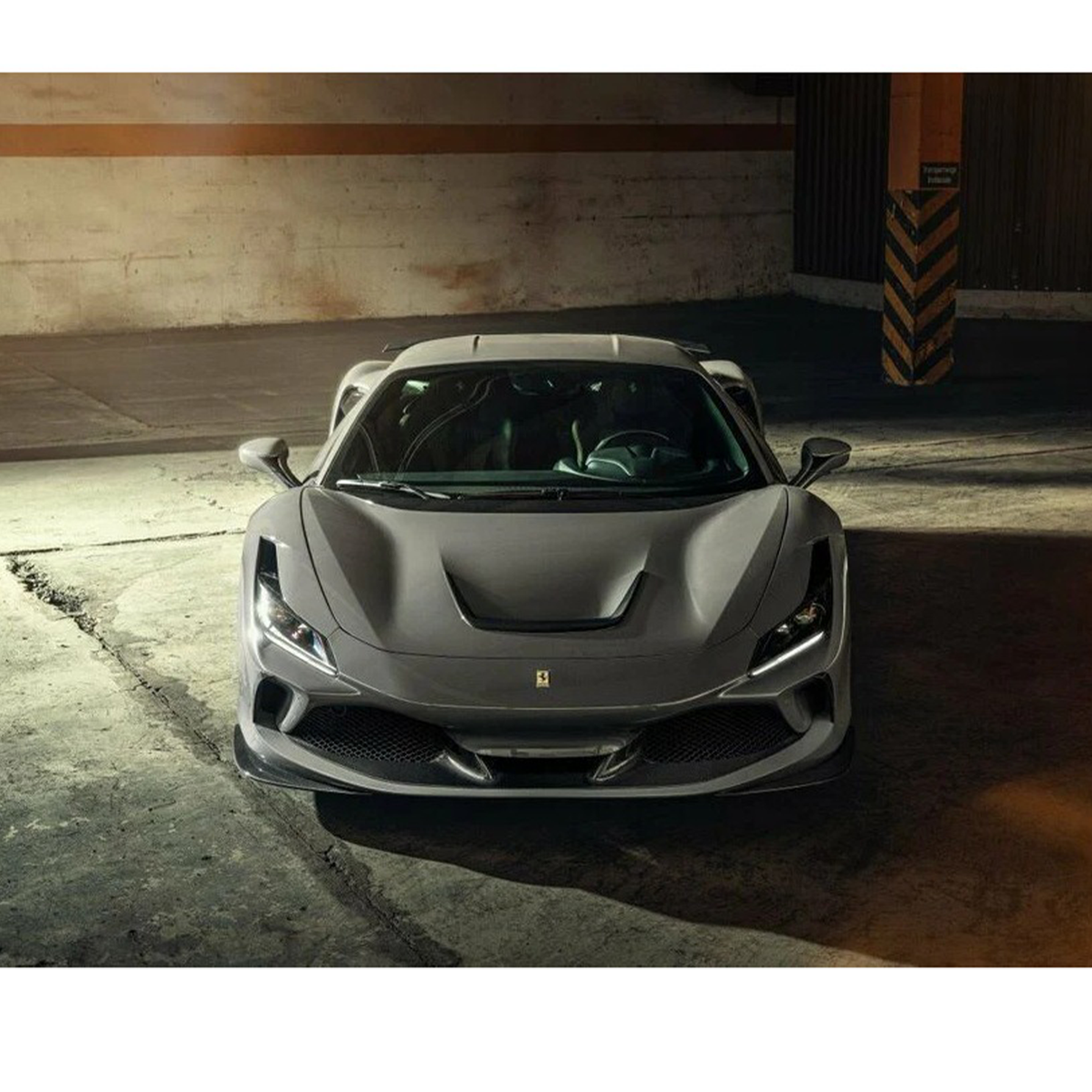 Carbon Fiber Front Bumper Lip Cover for Ferrari F8 Tributo - Bull Boost Performance