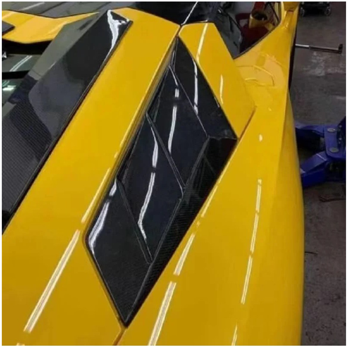 Dry Carbon Fiber Vented Engine Air Intake Replacement for Lamborghini Aventador - Bull Boost Performance