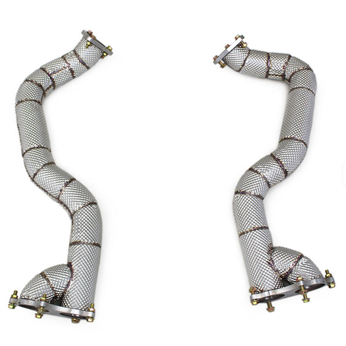 High Flow Exhaust Downpipe for Porsche Cayman 718 GT4 RS 4.0L 2022-2025 Catless - Bull Boost Performance