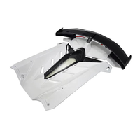 SVJ Style Dry Carbon Fiber Rear Wing Engine Hood Lid for Lamborghini Aventador LP700 LP720 LP740 LP750 Coupe - Bull Boost Performance