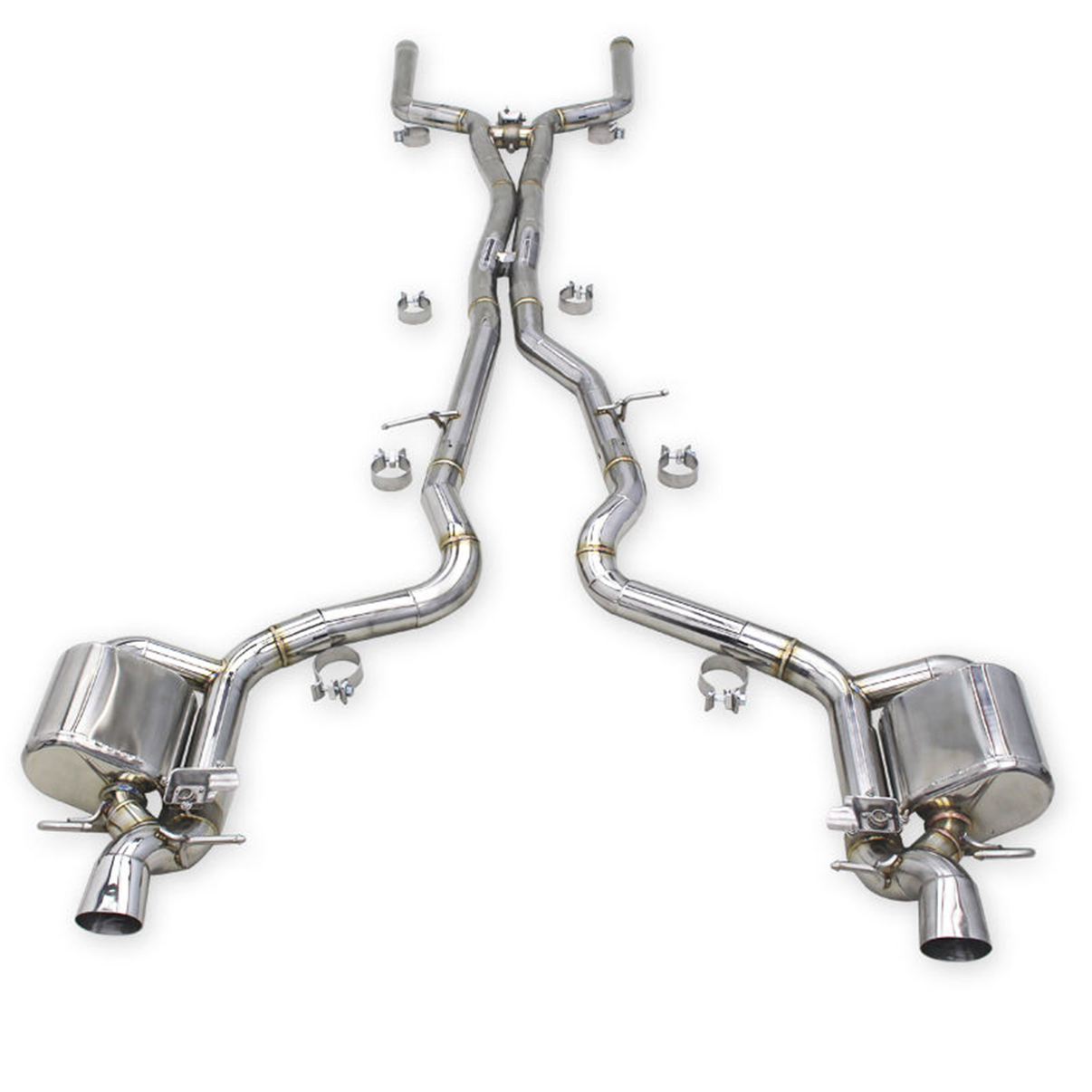 T304 Stainless Steel Catback Exhaust System for Mercedes Benz AMG GT63 GT63S X290 4.0T - Bull Boost Performance