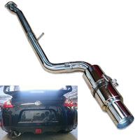 4.5" Tip Stainless Single Exit Catback Exhaust for Nissan 370z Z34 09-21 - Bull Boost Performance