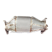 Single OEM Stainless Exhaust Downpipe for A4 A5 Q5 B9.5 2.0T - Bull Boost Performance