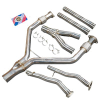 2.5" to 3" Y-Pipe Kit Stainless Steel for 2017-2022 Infiniti Q60 CV37 V6 3.0L Twin Turbo - Bull Boost Performance