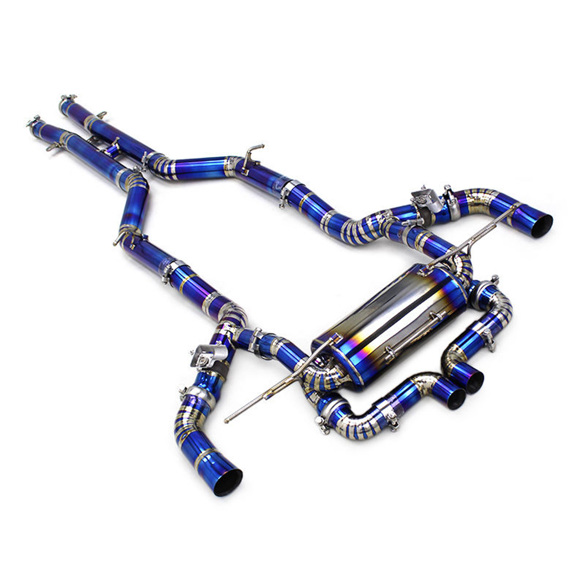 Titanium Valved Catback Exhaust System for Mercedes Benz AMG GT R C190 4.0T - Bull Boost Performance