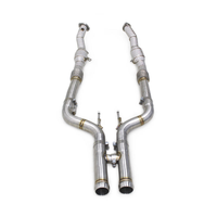 High‑Flow Catted Stainless Steel Downpipe for Mercedes Benz S63 AMG W222 5.5T - Bull Boost Performance
