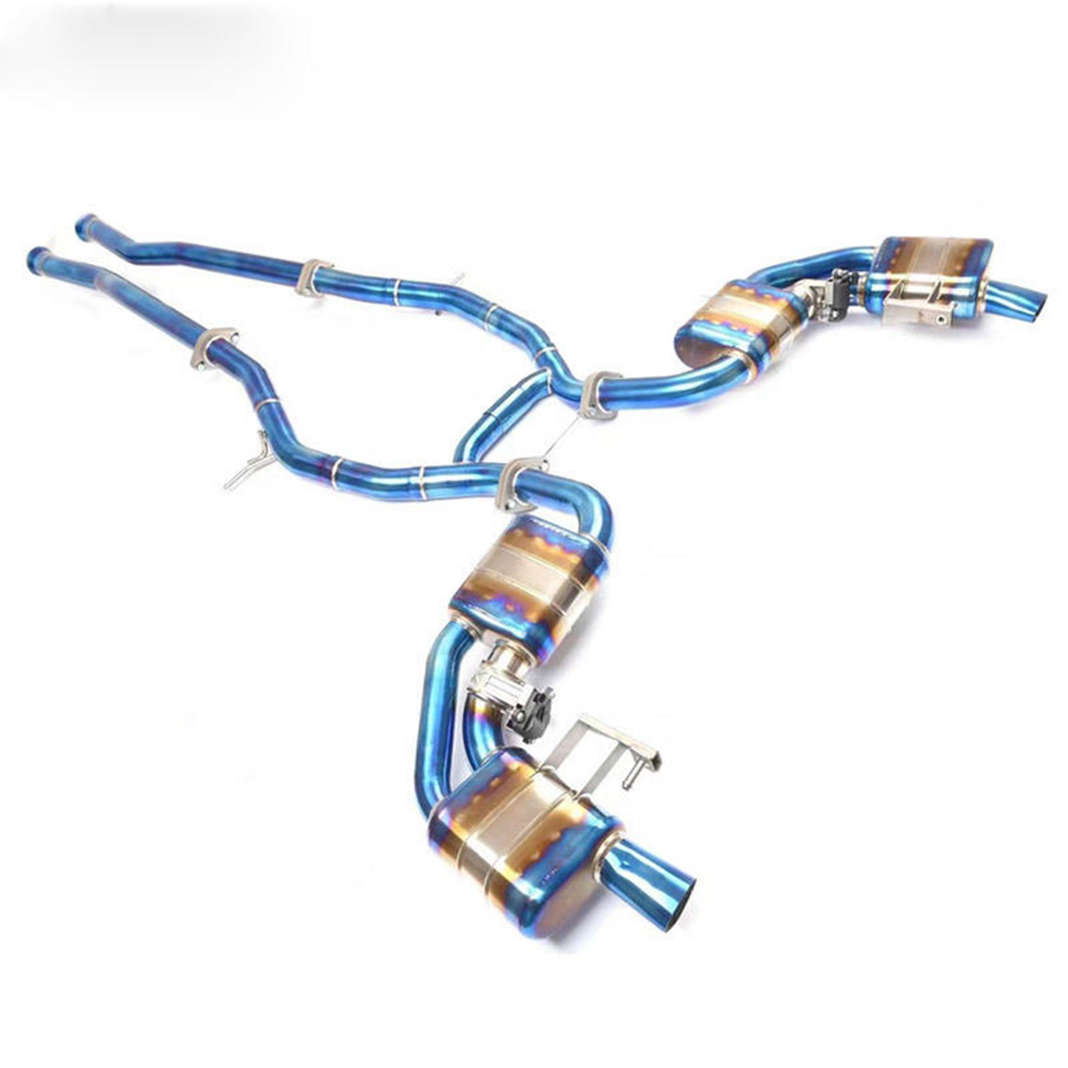 Titanium Valved Catback Exhaust System for Mercedes Benz S63 S63 Coupe C217 5.5T - Bull Boost Performance