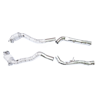 High Flow Catted T304 Stainless Downpipe for Mercedes Benz G500 W463A 4.0T - Bull Boost Performance
