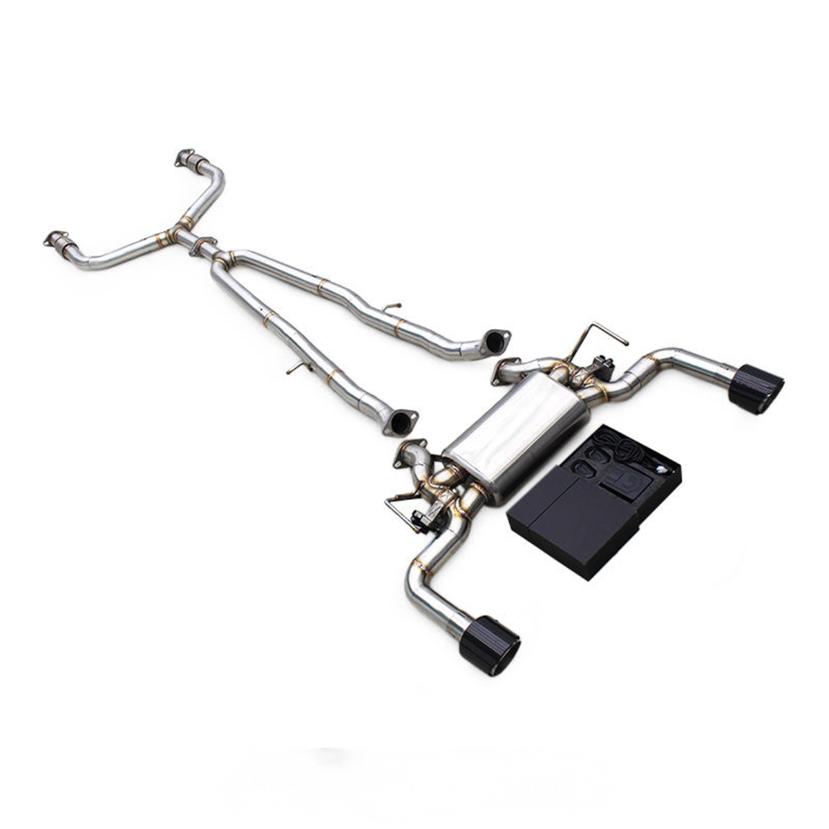 Valved Stainless Steel Catback Exhaust System for Infiniti Q50S 3.7L - Bull Boost Performance