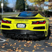 Dry Carbon Fiber Rear Diffuser for Chevrolet Corvette C8 Z06 ZR1 - Bull Boost Performance