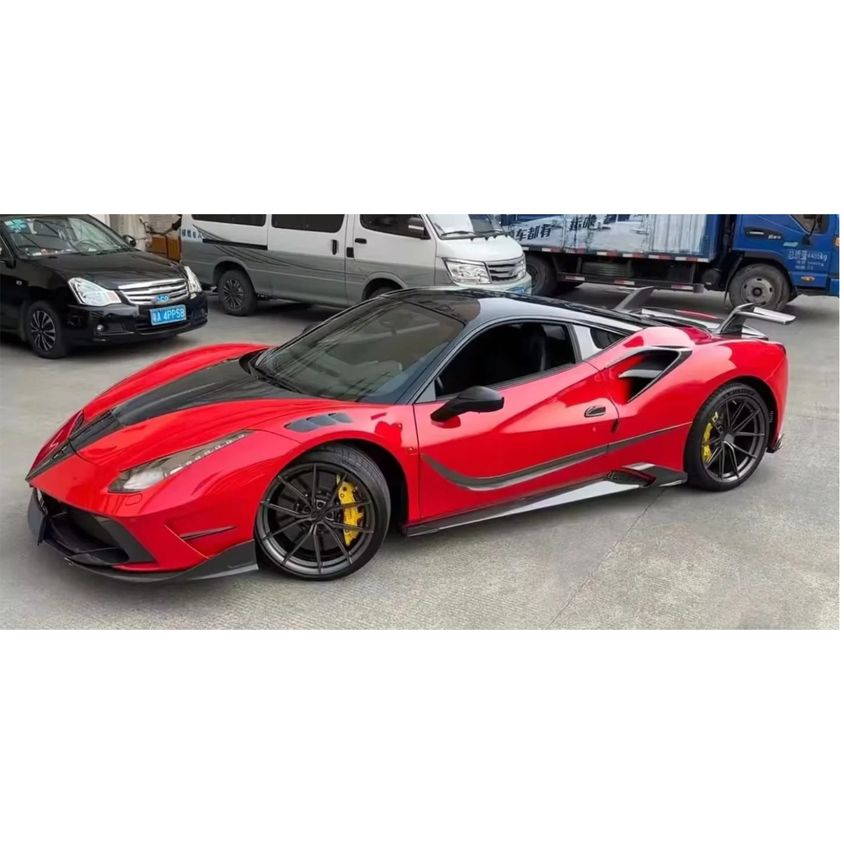 Carbon Fiber M Style Aerodynamic Full Body Kit for Ferrari 488 GTB - Bull Boost Performance