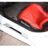 Carbon Fiber Interior Door Sill Trim Cover for Chevrolet Corvette C8 Z51 Z06 - Bull Boost Performance
