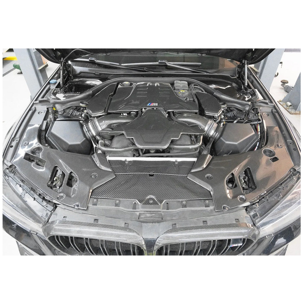 Carbon Fiber Complete Engine Bay Kit for BMW F90 M5 F91 F92 F93 M8 G30 5 Series - Bull Boost Performance