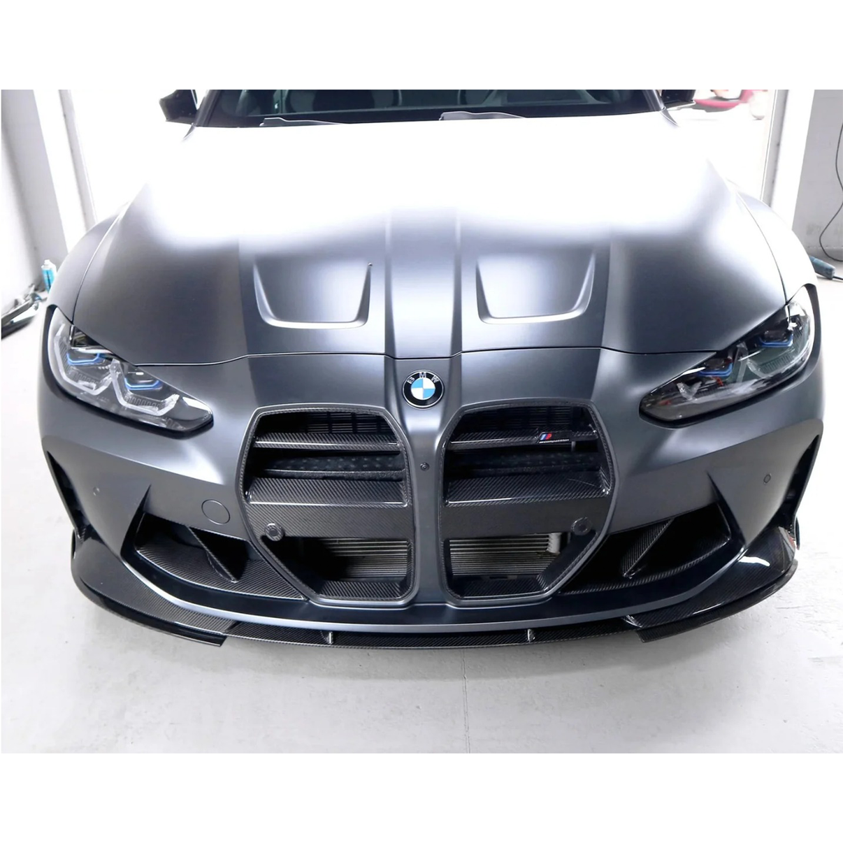3D Style Dry Carbon Fiber Front Lip (OEM Mount) for BMW G80 M3 G82 G83 M4 - Bull Boost Performance